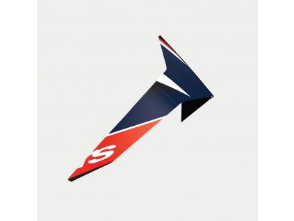 aerodynamický spoiler pro přilby SUPERTECH R-10 TEAM standardní profil, ALPINESTARS (černá/červená/modrá/bílá)