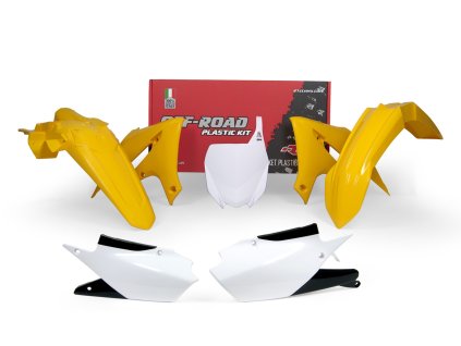 sada plastů Yamaha, RTECH (žluto-bílá, 5 dílů)