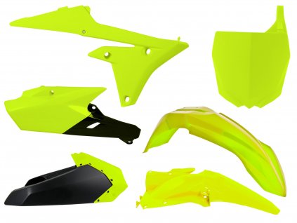 sada plastů Yamaha, RTECH (neon žluto-černá, 6 dílů)
