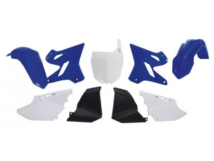 sada plastů Yamaha - RESTYLING KIT pro YZ 125/250 02-21, RTECH (modro-bílo-černá, 6 dílů)