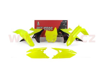 sada plastů Suzuki, RTECH (neon žluto-černá, 5 dílů)