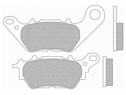 brzdové destičky, NEWFREN (směs ROAD TOURING SINTERED) 2 ks v balení
