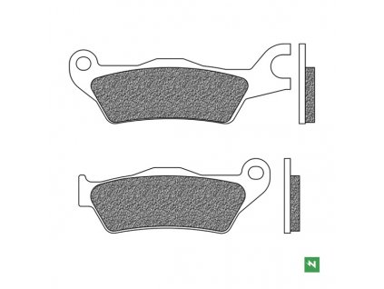 brzdové destičky, NEWFREN (směs ROAD TOURING SINTERED) 2 ks v balení