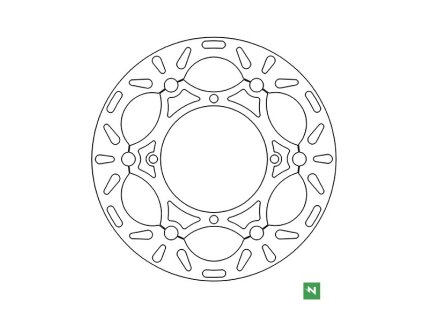 brzdový kotouč plovoucí zvětšený 270 mm, NEWFREN