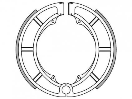 brzdové obložení (standardní materiál) NEWFREN (2 ks v balení)