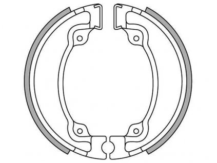 brzdové obložení (standardní materiál) NEWFREN (2 ks v balení)