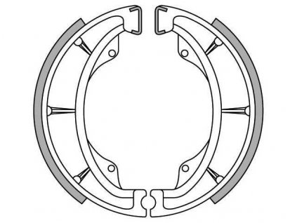 brzdové obložení, NEWFREN (standardní materiál) 2 ks v balení