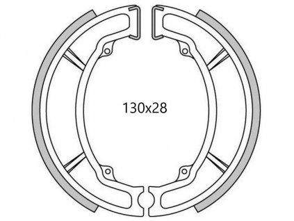 brzdové obložení (drážkované) NEWFREN (2 ks v balení)