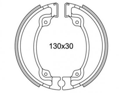 brzdové obložení (drážkované) NEWFREN (2 ks v balení)