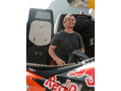 KTM Red Bull volnočasové tričko Shred tmavě šedé
