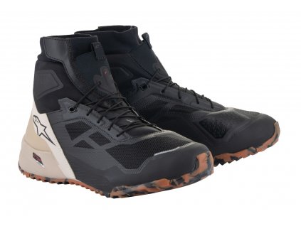 boty CR-1, ALPINESTARS (černá/světle hnědá) 2024