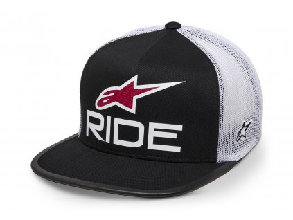 kšiltovka RIDE 4.0 TRUCKER, ALPINESTARS (černá/bílá/červená)