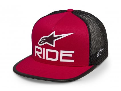 kšiltovka RIDE 4.0 TRUCKER, ALPINESTARS (červená/černá/bílá)