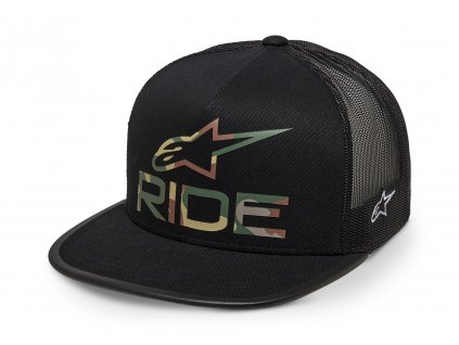 kšiltovka RIDE 4.0 CAMO TRUCKER, ALPINESTARS (černá)