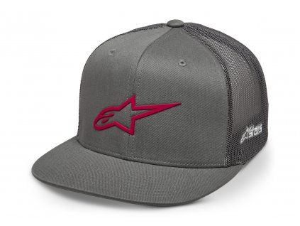 kšiltovka 3D AGELESS TRUCKER, ALPINESTARS (šedá/červená)