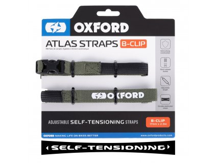 zavazadlové popruhy Atlas B-Clip, OXFORD (zelená, 17mm x 2m)