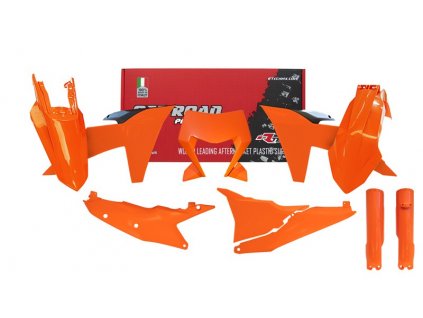 sada plastů KTM, RTECH (oranžovo-černá, 7 dílů)