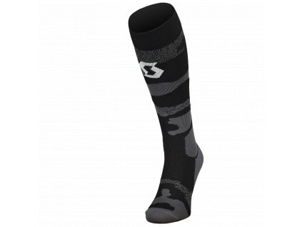 Socks Mid Long Camo dark grey/white