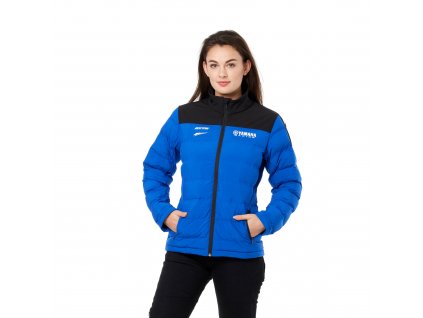 B22 FJ223 E0 0M Paddock Blue Team Hybrid Jacket Women EU Studio 001