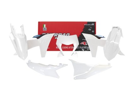 sada plastů KTM, RTECH (bílo-černá, 6 dílů)