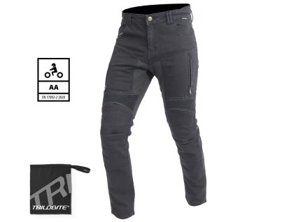 Pánské džíny na motocykl Trilobite 661 Parado skinny fit black level 2