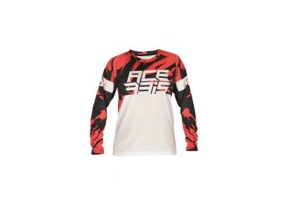 dres J-KID  FOUR bílá/červená XXL