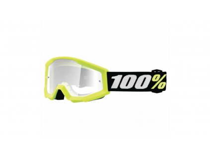 Brýle 100%STRATA mini Junior fluo žlutá