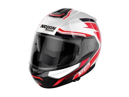 moto helma nolan n100 6 surveyor metal white red n com 23