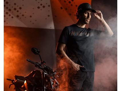 KTM Red Bull Racing volnočasové tričko Carbon černé