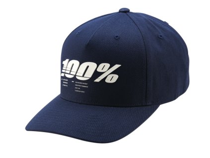kšiltovka 100% - STAUNCH Snapback modrá (vel. UNI)