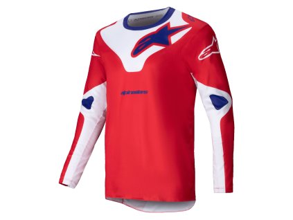 dres RACER VEIL, ALPINESTARS (červená/bílá) 2025