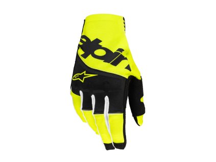 rukavice TECHSTAR, ALPINESTARS (černá/žlutá fluo) 2025