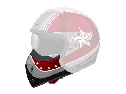 bradový chránič pro přilbu J110, AIROH (Command - rudý lesklý)