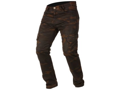 dámské kalhoty CAMINO, AYRTON (hnědé camo/seprané)