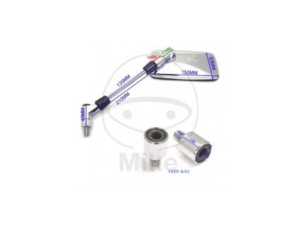 Zpětné zrcátko JMT ZR 1709 chrom pravý