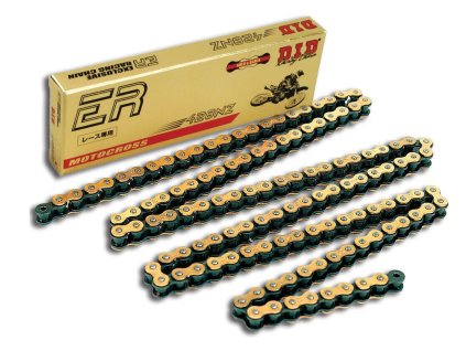 Zesílený netěsněný řetěz D.I.D Chain 428NZ SDH 132 L Zlatá/Černá