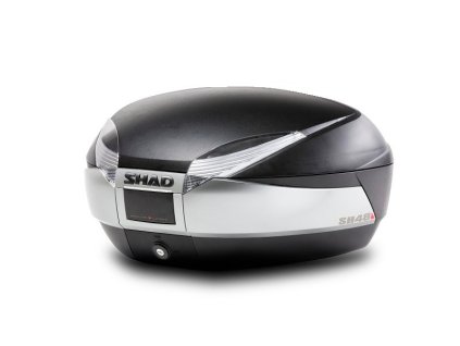 Vrchní kufr na motorku SHAD SH48 D0B48400 nový titan se zámkem PREMIUM SMART