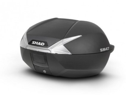 Vrchní kufr na motorku SHAD SH47 D0B47106 černá/bílá