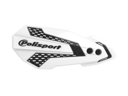 Chrániče páček POLISPORT MX FLOW 8308200044 s montážní sadou bílá/černá
