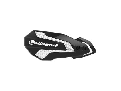 Chrániče páček POLISPORT MX FLOW 8308200045 s montážní sadou černá/bílá