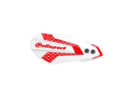 Chrániče páček POLISPORT MX FLOW 8308200046 s montážní sadou white/red
