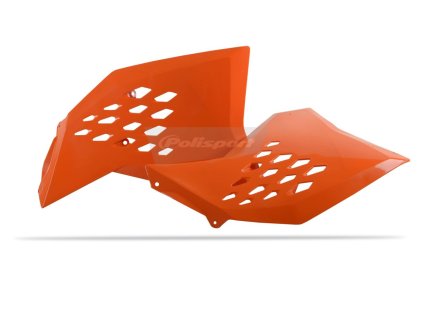 Spoilery chladiče POLISPORT 8428200002 (pár) oranžová KTM