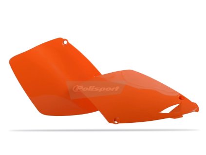 Boční číslové tabulky POLISPORT 8600300003 (pár) oranžová KTM