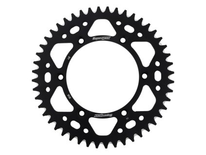 Hliníková řetězová rozeta SUPERSPROX RAL-808:48-BLK černý 48 zubů, 520