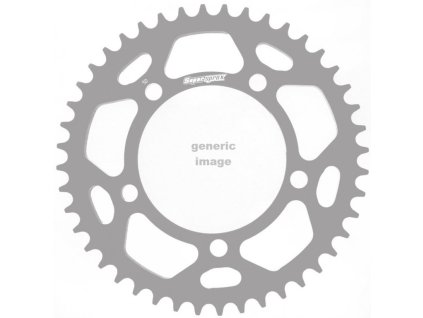 Hliníková řetězová rozeta SUPERSPROX RAL-4:48-BLK černý 48 zubů, 420