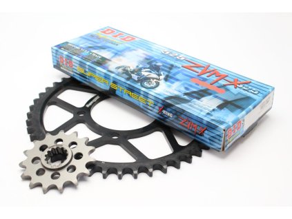 Řetězová sada D.I.D + SUPERSPROX řady ZVM-X ve zlaté barvě