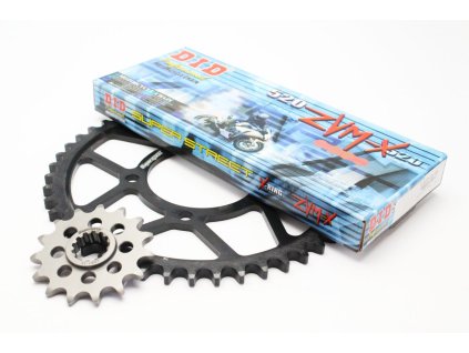 Řetězová sada D.I.D + SUPERSPROX řady ZVM-X ve zlaté barvě