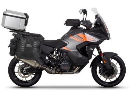 Kompletní sada bočních adventure brašen SHAD TERRA TR40 a hliníkového 55L vrchního kufru, včetně montážní sady SHAD KTM Super Adventure 1290 (R, S)