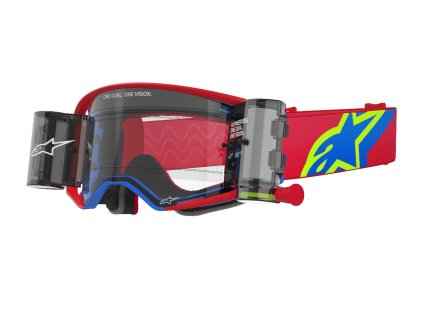 brýle SUPERTECH CORP ROLL-OFF WIDE VISION, ALPINESTARS (červená/modrá, čiré plexi a roll-off systém) 2026