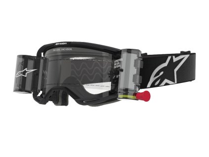 brýle VISION 8 CORP ROLL-OFF WIDE VISION, ALPINESTARS (černá, čiré plexi a roll-off systém) 2026